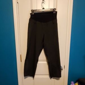 Motherhood Maternity Black pinstripe ankle pants